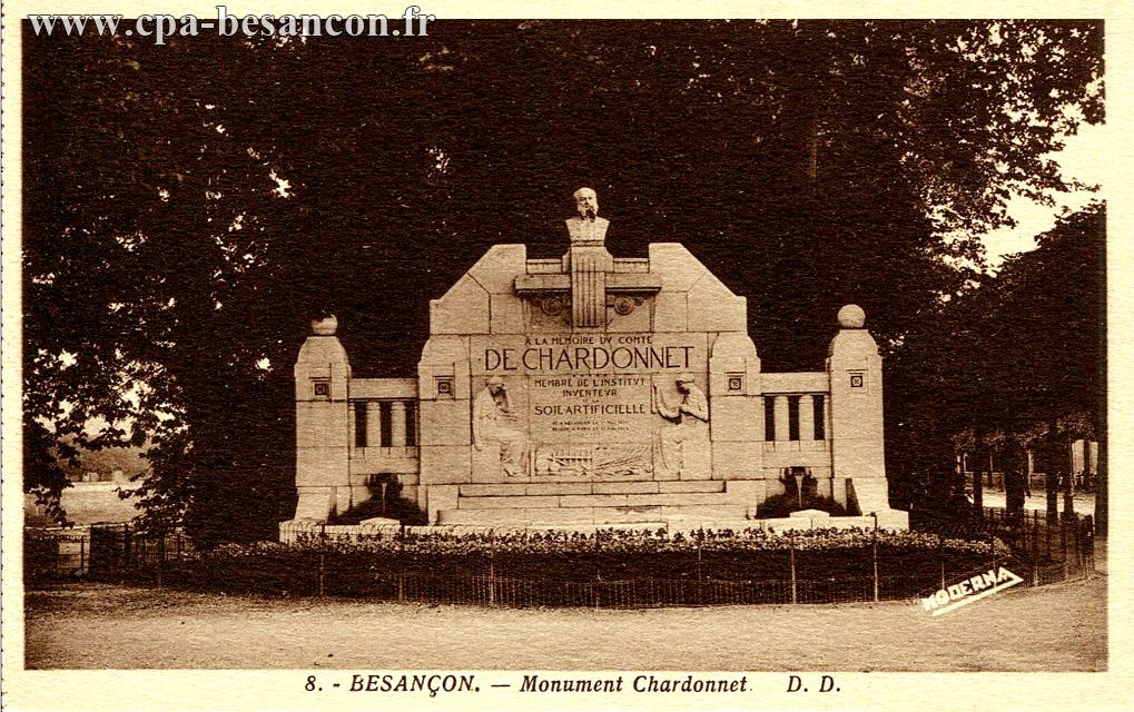8. - BESANÇON. - Monument Chardonnet.